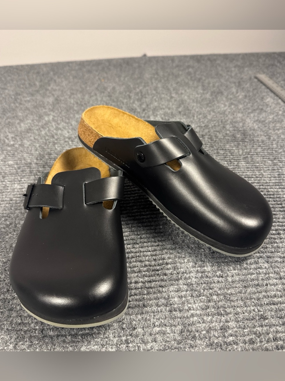 Birkenstock Professional Boston Super Grip Black Leather EU 42 Wm 11 M 9 Reg/W